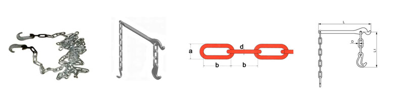 Long-link Cargo Fastening Chains with Tension Mechanism